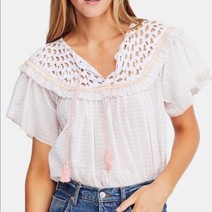 Free People Allora Allora crochet blouse
